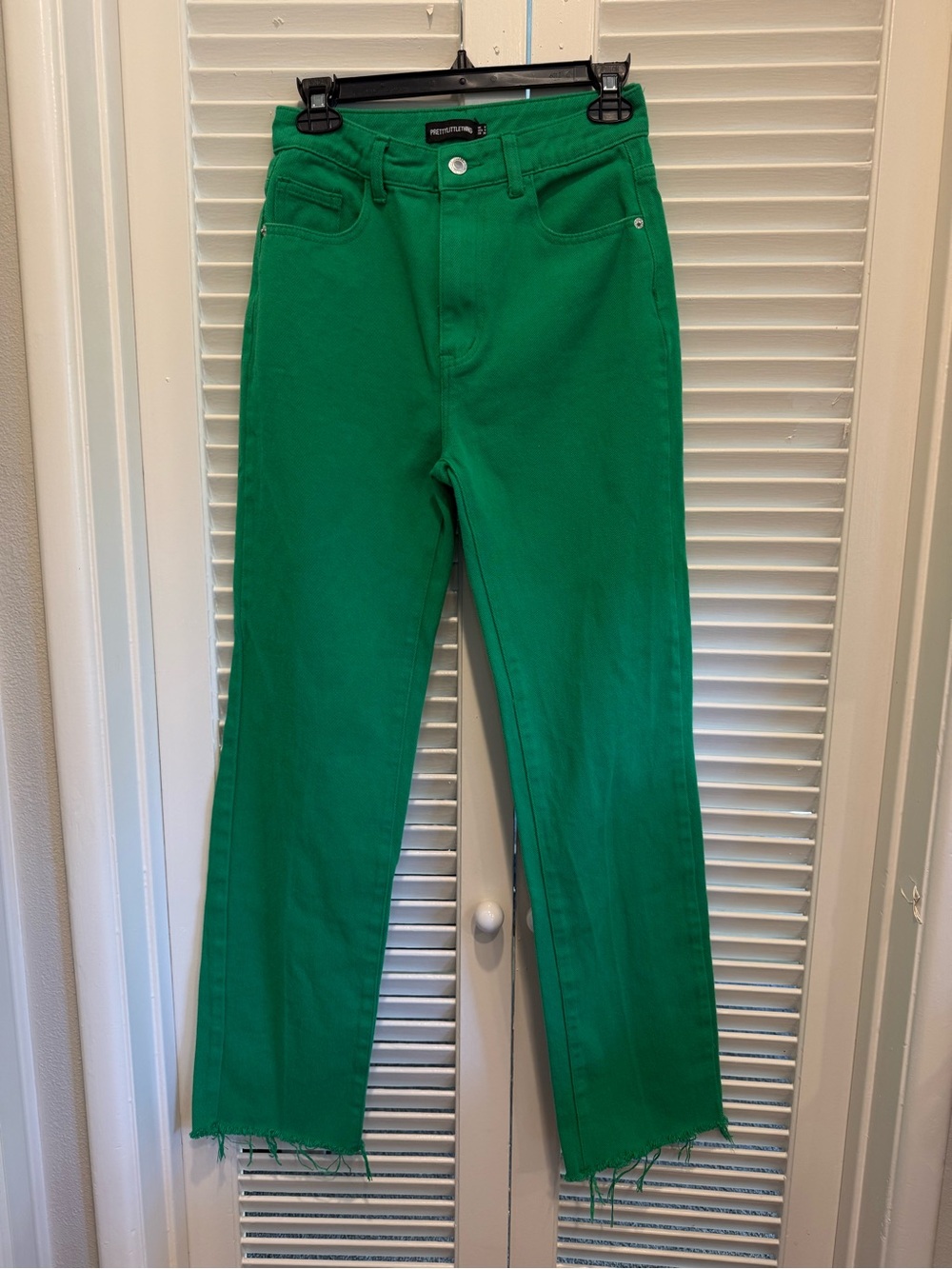 PLT Bright Green Women's High-Rise Straight Jeans size 4